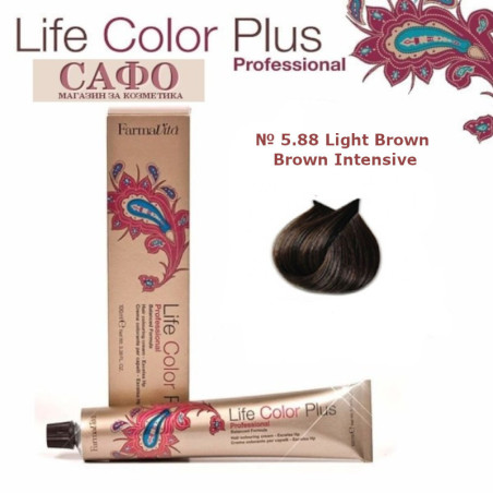 Краска для волос № 5.88 Light brown brown intensive FarmaVita Life Color Plus