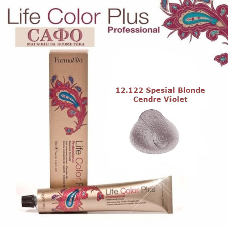 Краска для волос № 12.122 Spesial Blonde Cendre Violet FarmaVita Life Color Plus