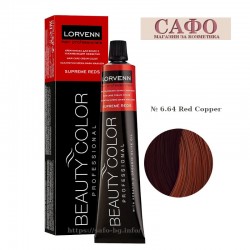 Боя за коса Лорвен Lorvenn Hair Professionals Beauty Color № 6.64 Red Copper