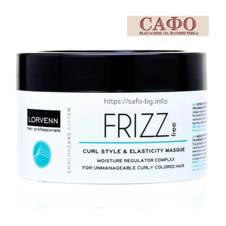 Маска для кудрявых и окрашенных волос Lorvenn Frizz Free Curl & Elasticity Masque