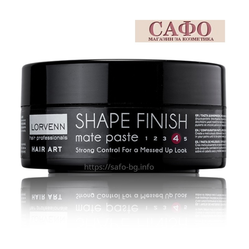 Вакса за коса оформяща мат Lorvenn Hair Professionals Shape Finish Matte Paste