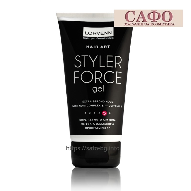 Гель для волос очень сильной фиксации Lorvenn Hair art Styler Force Gel