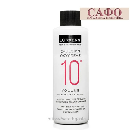 Oxidant for hair dye 3% или 10Vol Lorvenn Emulsion Oxycreme 70 ml