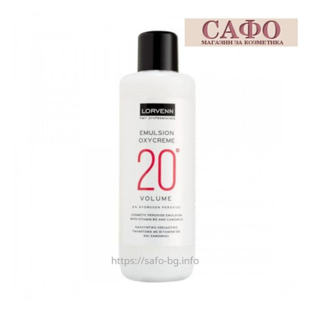 Oxidant for hair dye 6% или 20Vol Lorvenn Emulsion Oxycreme 1000 ml