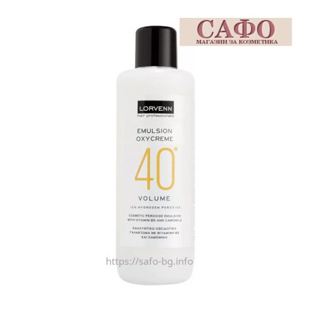 Оксидант за боя за коса 12% или 40Vol Lorvenn Emulsion Oxycreme 1000 ml
