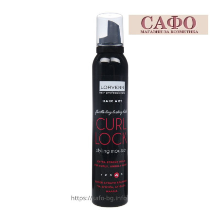 Hair mousse fixed curls Lorvenn Hair Art Styling Mousse Curl Lock