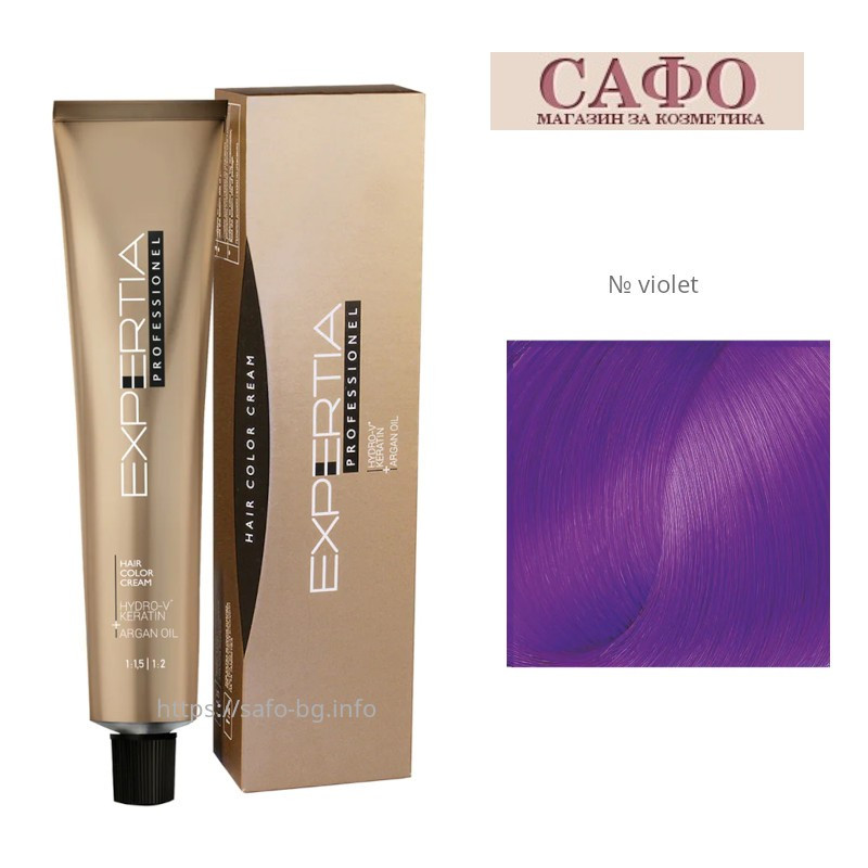 Стойкая крем-краска для волос № violet Farcom Expertia Professionеl Permanent Hair Color Cream