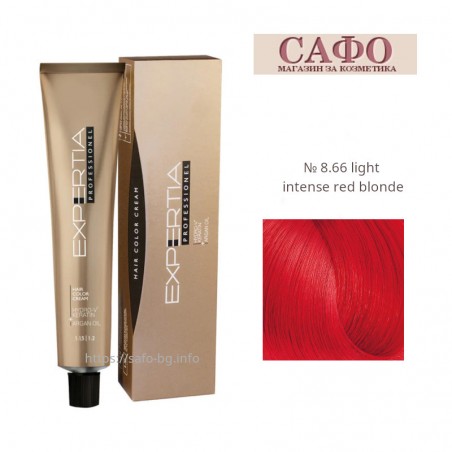 Боя за коса Експертиа Farcom Expertia Professionеl Permanent Hair Color Cream № 8.66 Light Intense Red Blonde