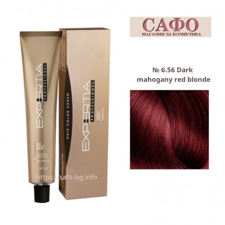 Боя за коса Експертиа Farcom Expertia Professionеl Permanent Hair Color Cream № 6.56 Dark Mahogany Red Blonde