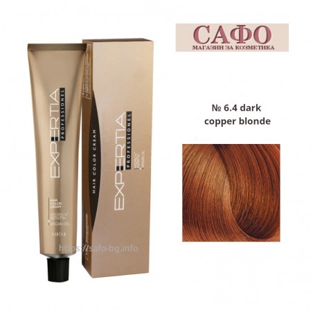 Боя за коса Експертиа Farcom Expertia Professionеl Permanent Hair Color Cream № 6.4 Dark Copper Blonde