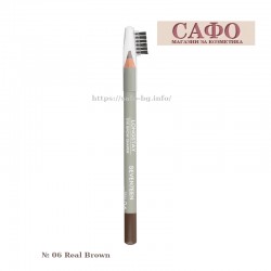 Молив за вежди № 06 Real Brown Seventeen Longstay Eyebrow Shaper Pencil