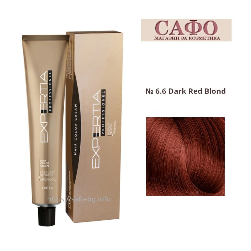 Стойкая крем-краска для волос № 6.6 Dark Red Blond Farcom Expertia Professionеl Permanent Hair Color Cream