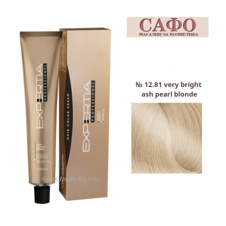 Стойкая крем-краска для волос № 12.81 very bright ash pearl blonde Farcom Expertia Professionеl Permanent Hair Color Cream