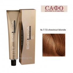 Боя за коса Експертиа Farcom Expertia Professionеl Permanent Hair Color Cream № 7.72 Chestnut Blonde