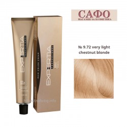 Боя за коса Експертиа Farcom Expertia Professionеl Permanent Hair Color Cream № 9.72 Very Light Chestnut Blonde