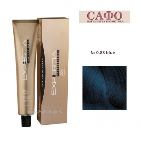 Боя за коса Експертиа Farcom Expertia Professionеl Permanent Hair Color Cream № 0.88 Blue