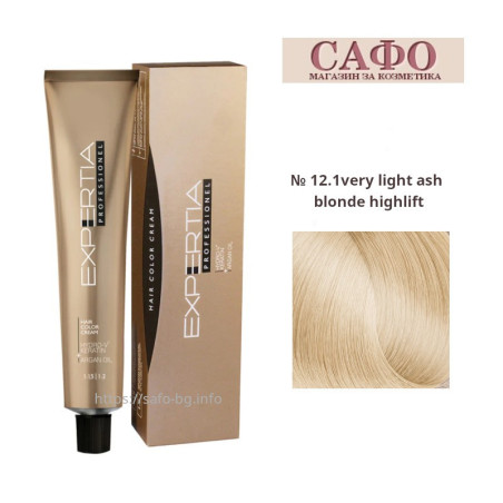Боя за коса Експертиа Farcom Expertia Professionеl Permanent Hair Color Cream № 12.1 Very Light Ash Blonde Highlift