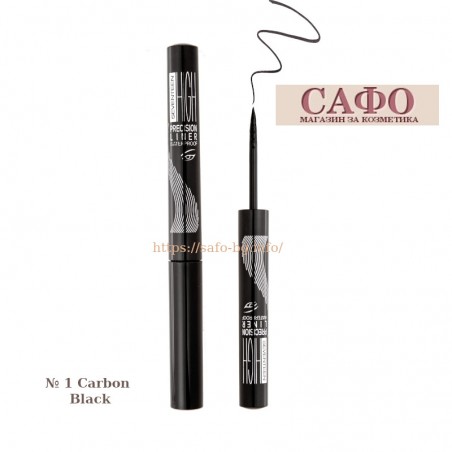 Очна линия № 1 Carbon Black Seventeen High Precision Waterproof Liquid Eye Liner