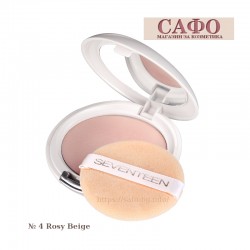 Face Powder № 4 Rosy Beige Seventeen Natural Silky Compact Powder