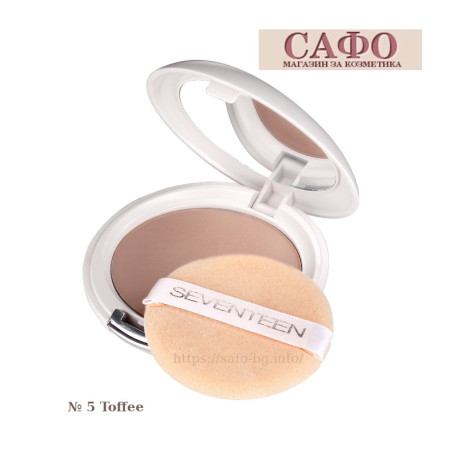 Face Powder № 5 Toffee Seventeen Natural Silky Compact Powder