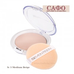 Пудра за лице прозрачна № 3 Medium Beige Seventeen Natural Silky Transparent Compact Powder