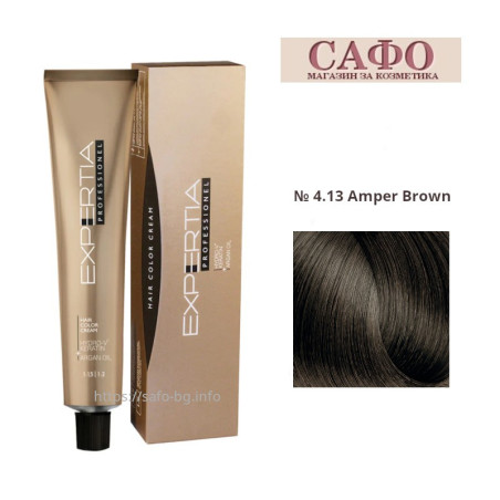 Стойкая крем-краска для волос № 4.13 Amper Brown Farcom Expertia Professionеl Permanent Hair Color Cream