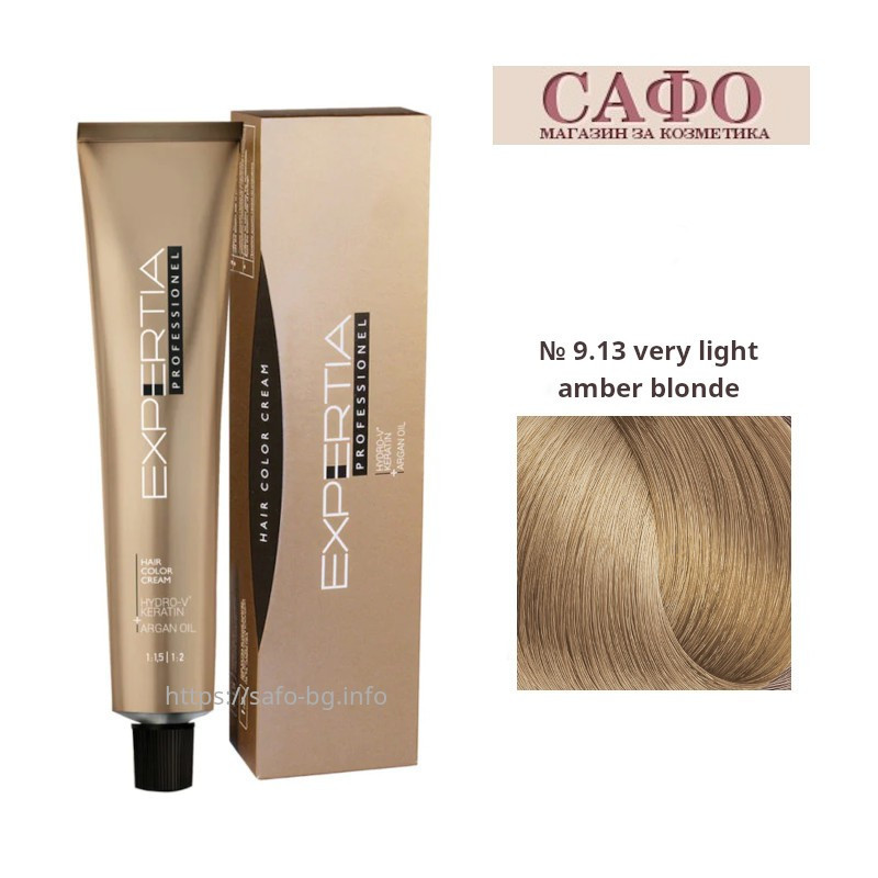 Стойкая крем-краска для волос № 9.13 very light amber blonde Farcom Expertia Professionеl Permanent Hair Color Cream