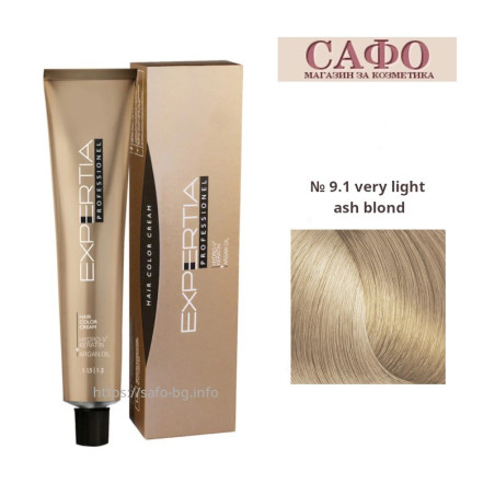 Стойкая крем-краска для волос № 9.1 very light ash blond Farcom Expertia Professionеl Permanent Hair Color Cream