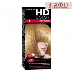 Стойкая крем-краска для волос № 9 Very Light Blonde Farcom HD Color