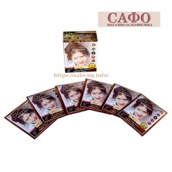 Индийска къна за коса Хербъл Тъмно кафяво Dark Brown Herbul Henna