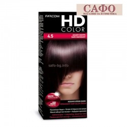 Дълготрайна крем боя за коса № 4.5 Dark Mahogany Farcom HD Color