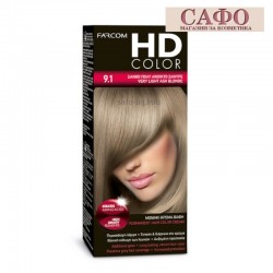 Дълготрайна крем боя за коса № 9.1 Very Light Ash Blonde Farcom HD Color