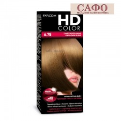 Дълготрайна крем боя за коса № 6.78 Cocoa Dark Blonde Farcom HD Color