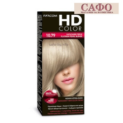 Long-lasting cream hair dye № 10.79 Platinum Pearl Blonde Farcom HD Color