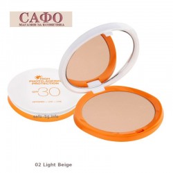 Face powder with protective filter № 02 Light Beige Seventeen High Photo - Aging Protection Compact Powder
