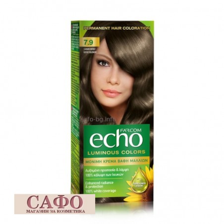 Дълготрайна крем боя за коса № 7.9 Beige Blonde Farcom Echo Luminous Colors