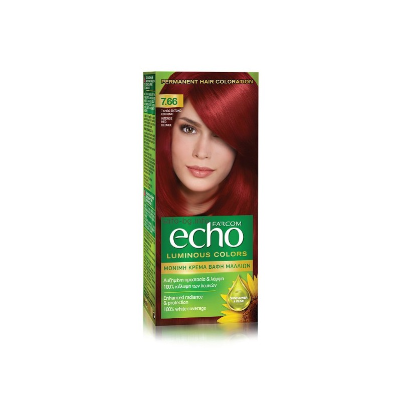 Дълготрайна крем боя за коса № 7.66 Intense Red Blonde Farcom Echo Luminous Colors