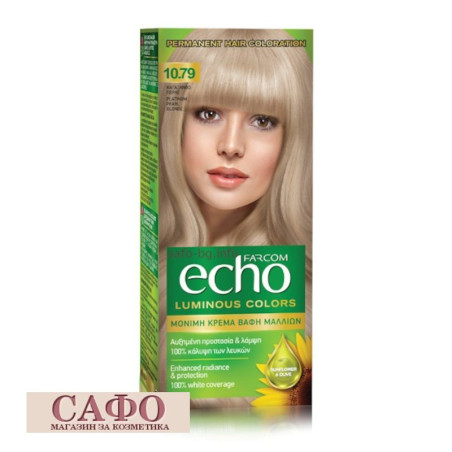 Стойкая крем-краска для волос № 10.79 Platinum Perls Blonde Farcom Echo Luminous Colors