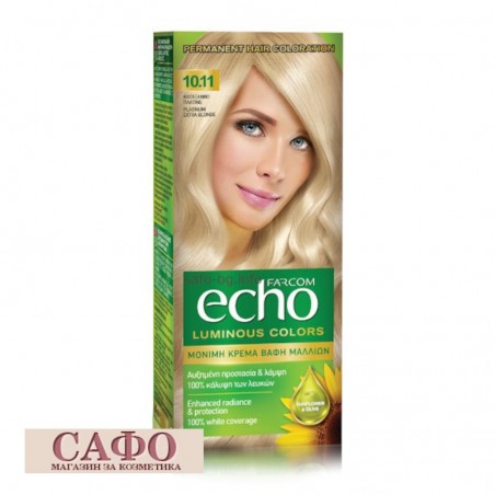 Long-lasting cream hair dye № 10.11 Platinum Extra Blonde Farcom Echo Luminous Colors